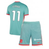 Camisa de Futebol Atletico Madrid Thomas Lemar #11 Equipamento Secundário Infantil 2024-25 Manga Curta (+ Calças curtas)